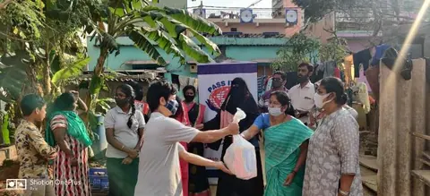 Food kit distribution at Hegde Nagar with Google India