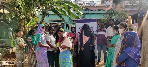 Food kit distribution at Hegde Nagar with Google India
