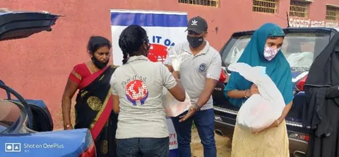 Food kit distribution at Nagareshwara Nagenahalli