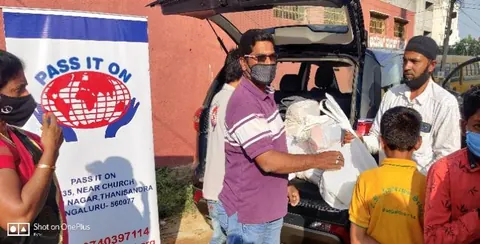 Food kit distribution at Nagareshwara Nagenahalli