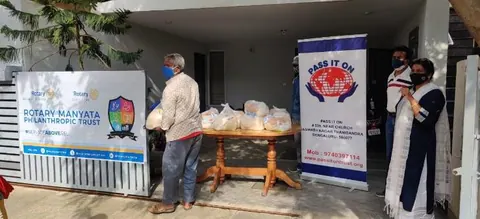 Food kit distribution at SRK Nagar