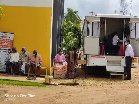 Medical camp — eye check-up