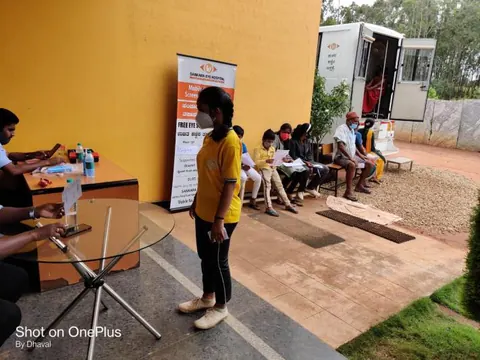 Medical camp — eye check-up